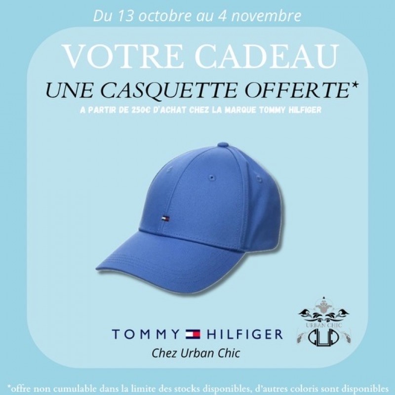 Votre cadeau une casquette Tommy Hilfiger pour 250€ d'achats