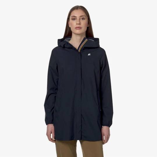 Imperméable mi-long Sophie Stretch Dot Blue Depth K.Way – Urban Chic à Dieppe
