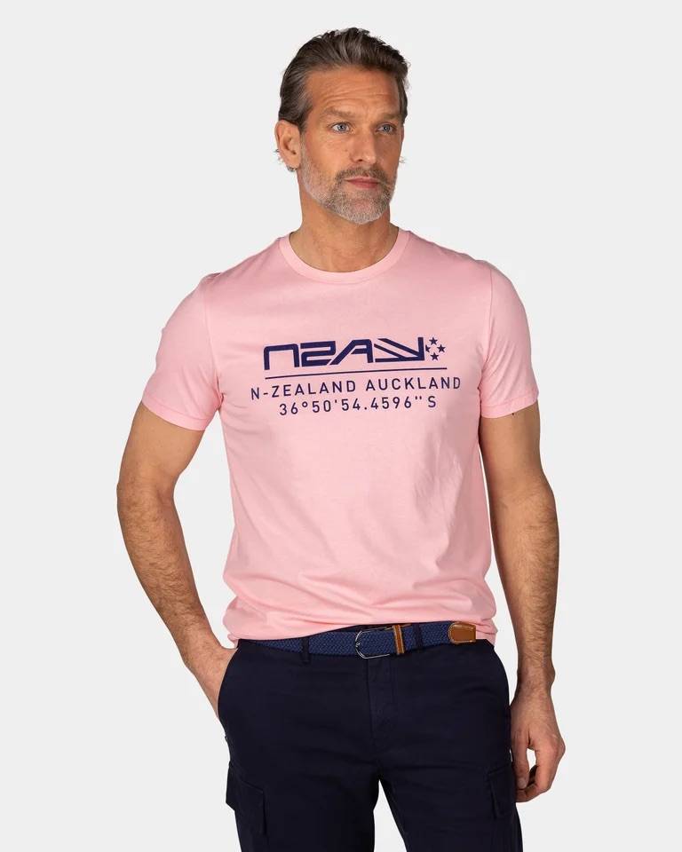 Le T-shirt NZA Coton Bio Rose Pastel  Votre Coup de Cœur Écoresponsable chez Urban Chic à Dieppe