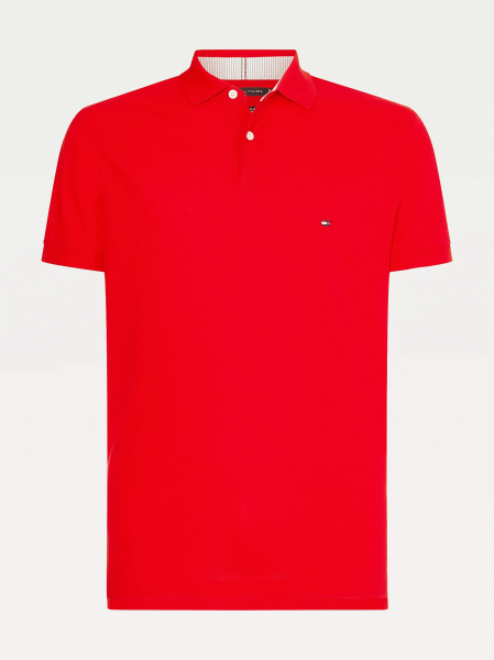 Polo rouge manches courtes homme - Tommy Hilfiger